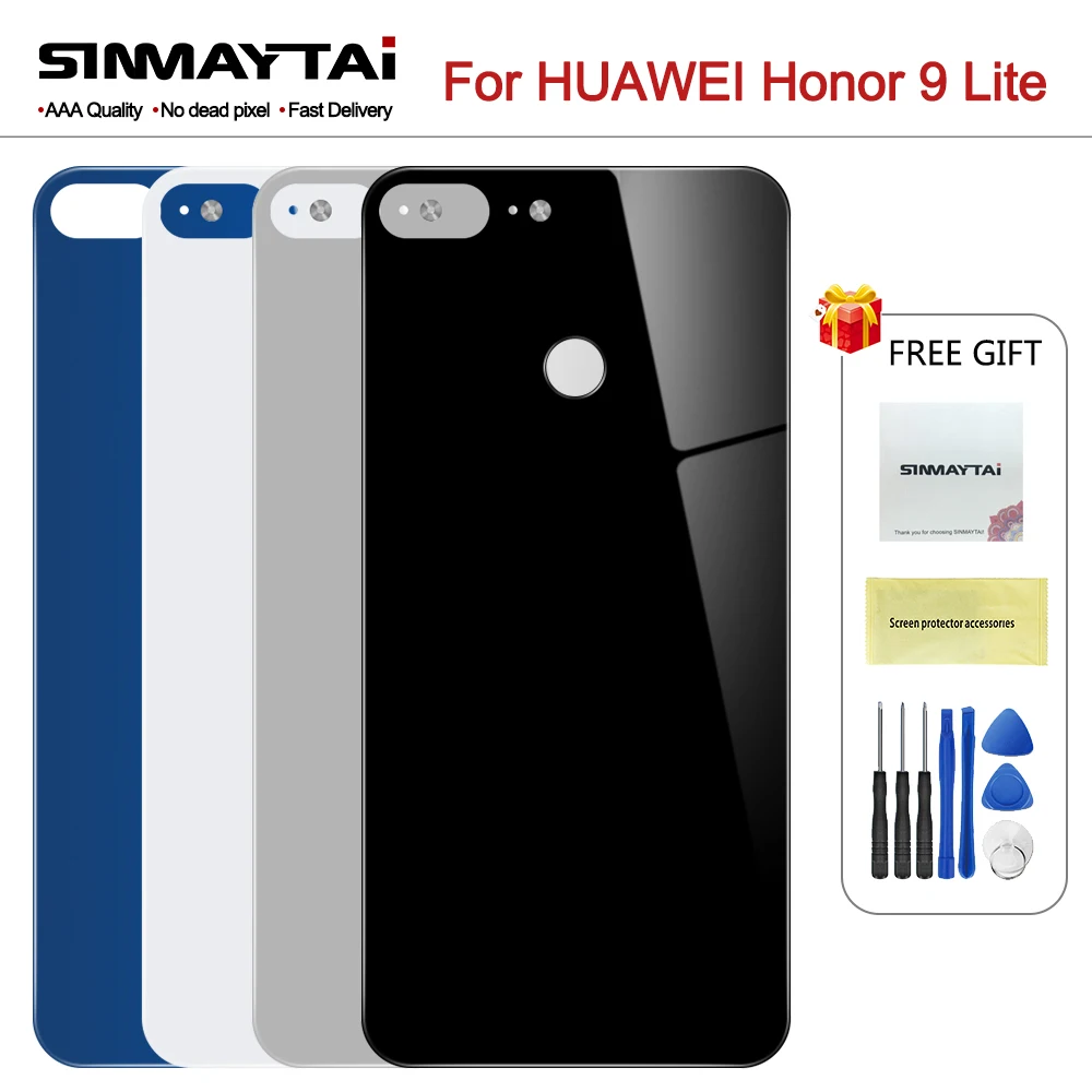 Задняя крышка 5 65 дюйма для Huawei Honor 9 Lite Крышка батарейного отсека стекло ремонта
