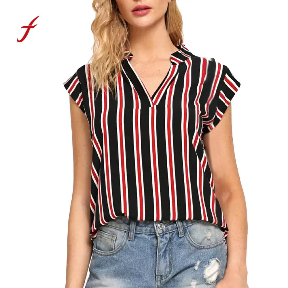 Feitong Summer Tops Women 2018 Elegant Business office Tee Shirt Women
