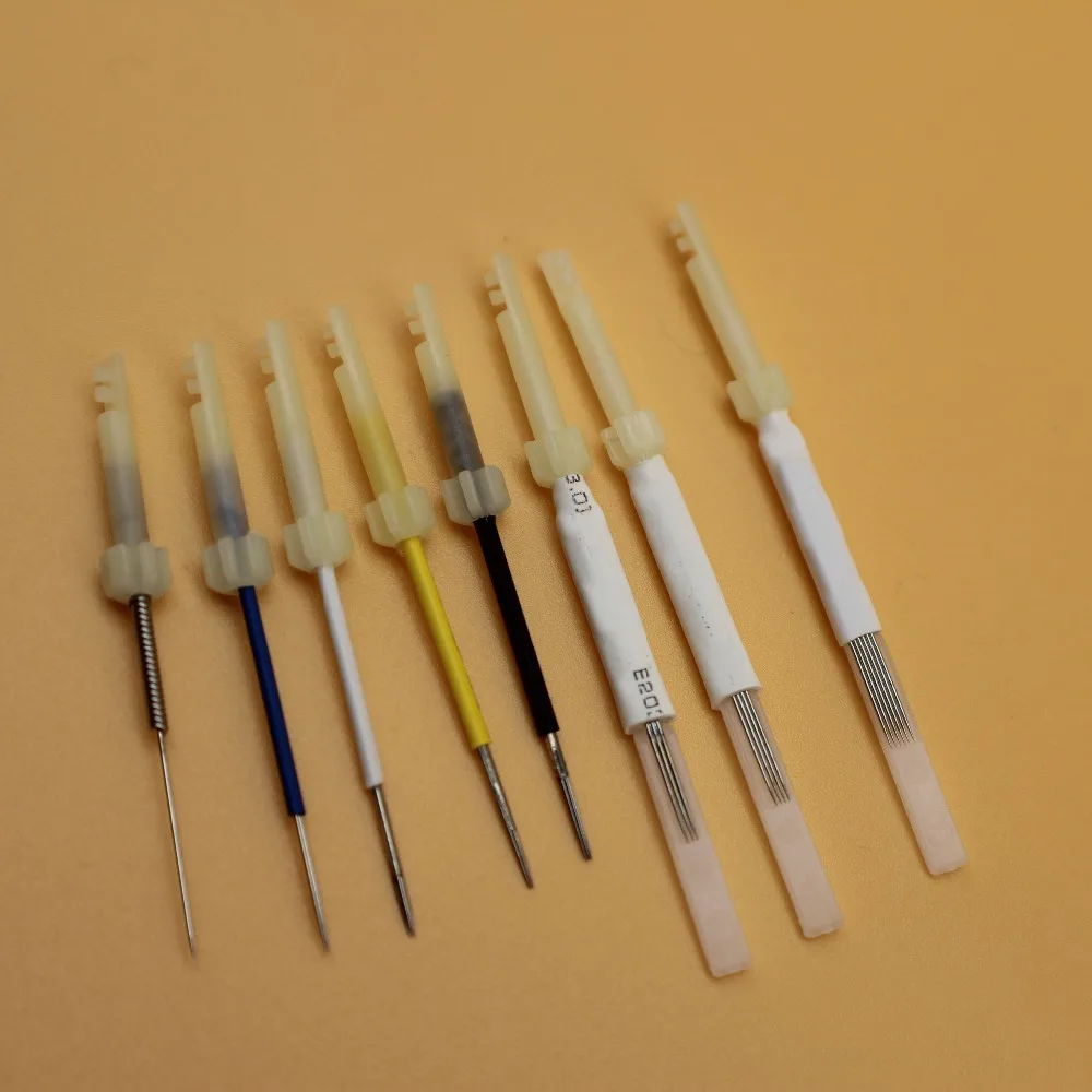 

100Pcs Eyebrow Tattoo Needle mixed size 1R,2R,3R,4R,7R,3F,4F,6F For Dragon Tattoo Machine permanent makeup Tattoo Eyebrow Lip