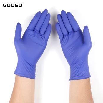 

100pcs GOUGU Disposable Cleaning Latex Gloves Nitrile Rubber Garden Test Gloves Household Universal For Left and Right Hand