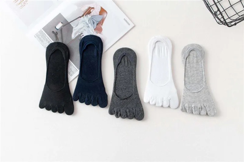 1pair men five toe socks spring summer and autumn fashion short sock man's and male 5 finger cotton socks