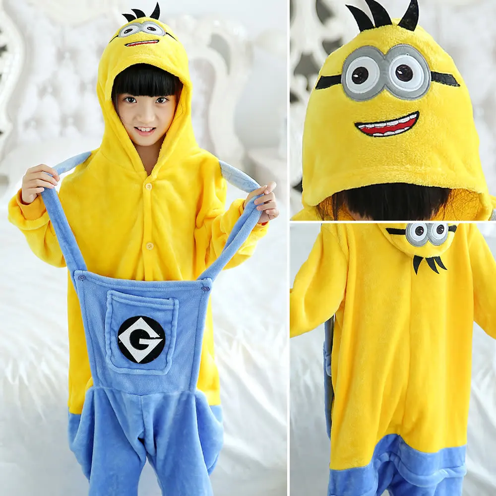 

kigurumi pajamas winter kids jumpsuit soft flannel warm long sleeve one-pieces pyjamas animal children sleepwear blanket onesie