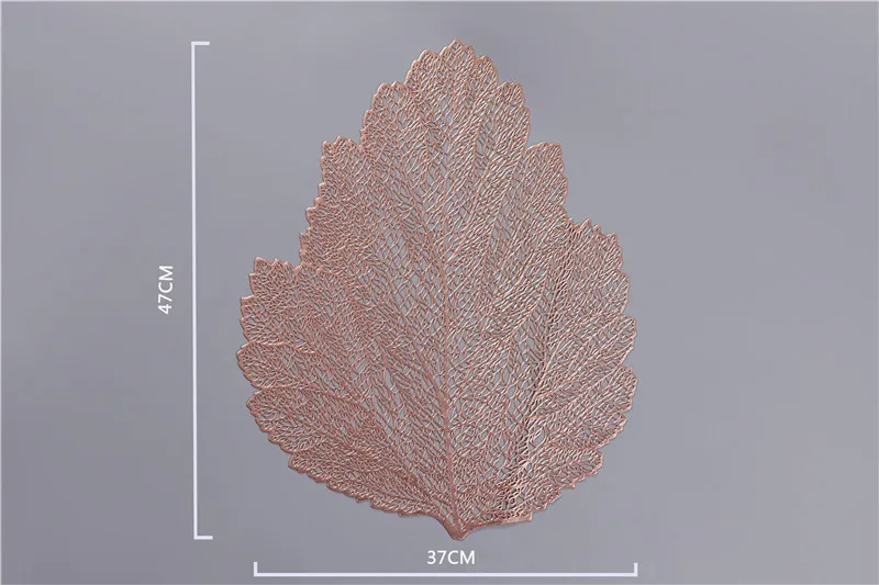 Коврик для обеденного стола, мягкое покрытие ладони ПВХ салфетка под тарелку с лиственным рисунком, имитация растений, коврики для кофейной чашки, настольные коврики, украшение для дома