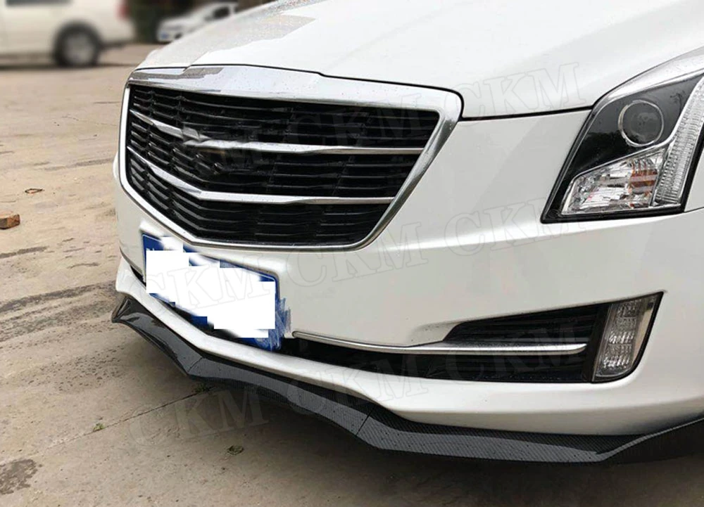 3 шт. ABS передний спойлер для губ Накладка для Cadillac ATS- черный Передний бампер внешние модифицирующие аксессуары