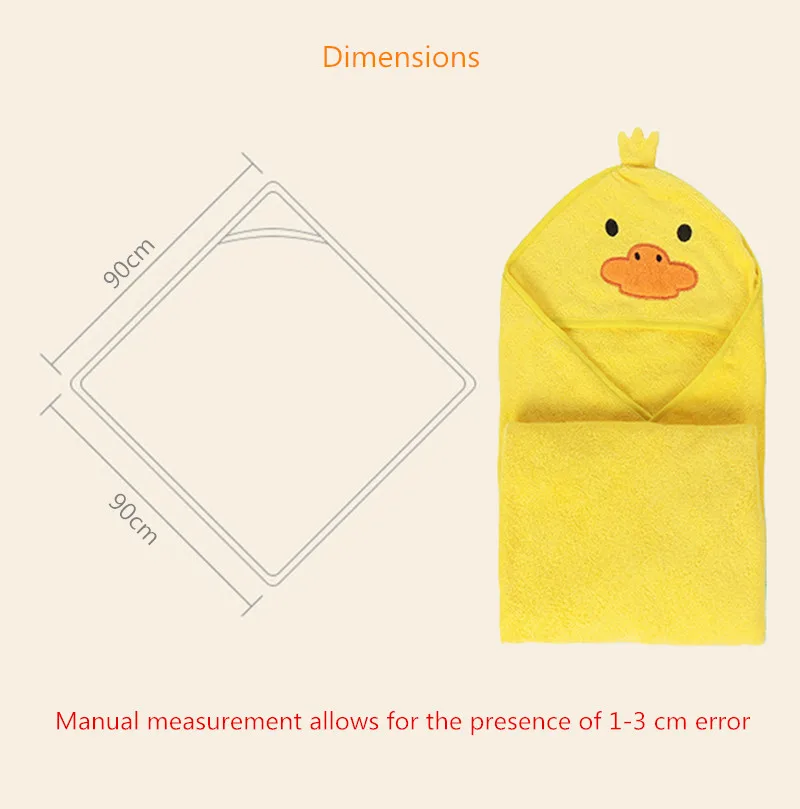 Baby Bath Towel Cloak Nature Cotton Hooded Towel Newborn Towels One Piece 3D Cartoon Shape Baby Bathrobe Kids Towel Baby Stuff