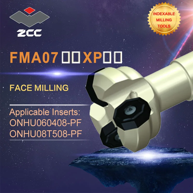 ZCC.CT original face milling cutters FMA07 FMA07 XP high performance