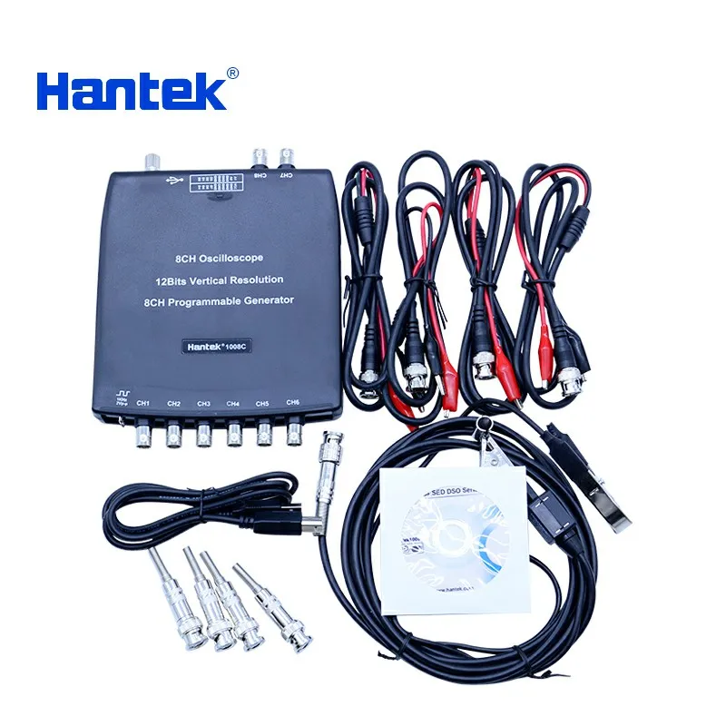 

Hantek 1008C 8 Channels Automotive Oscilloscope Programmable Digital Vehicle Testing 2.4MSa/s Oscilloscope
