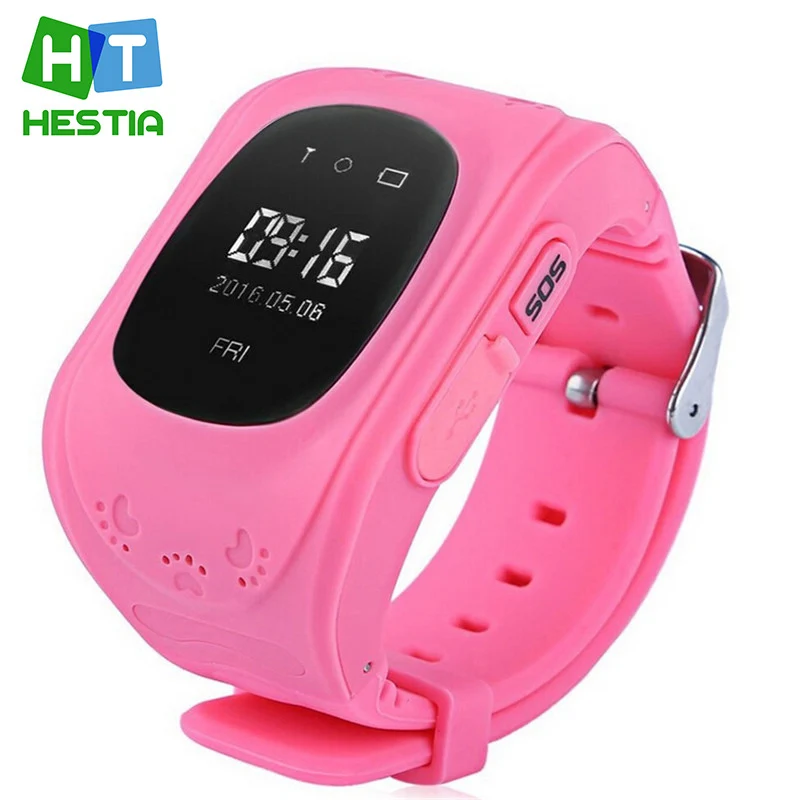 HESTIA Smart watch Children Kid Wristwatch Q50 GSM GPRS GPS Locator Tracker Anti Lost font b