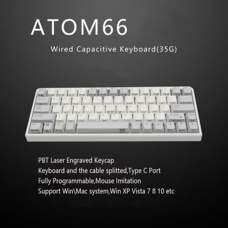 Быстрая бесплатная доставка проводная клавиатура без подсветки Plum 66 75 84 87 108 35g 45g