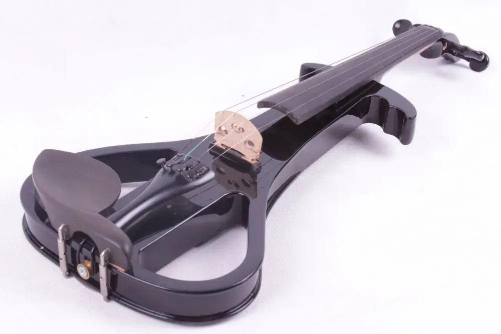 

4/4 Electric Violin Solid wood Silent Pickup Fine #3-8 black color 4 string