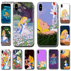 Жесткий чехол для телефона Alice In Wonderland для iPhone 5 5S 6 6 S Plus 7 8 Plus X XS XR XS Max