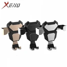 universal car phone clip holder gravity car phone holder air vent mount support cellphone for car mobile holder for iphone X XR universal car swivel air vent mount holder for gps cellphone black