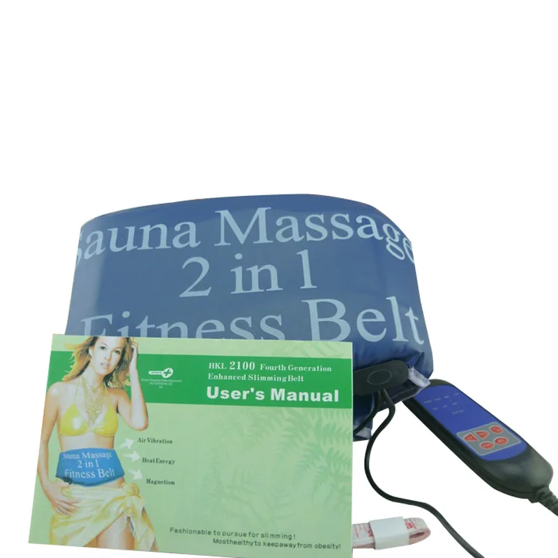 2 In 1 Gym Fitness Waist Belt Slimming Fat Burner Body Abdominal Muscle