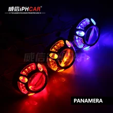 IPHCAR автомобилей для укладки источник света Ангельские глазки днем ходовые огни HL H1 объектив проектора