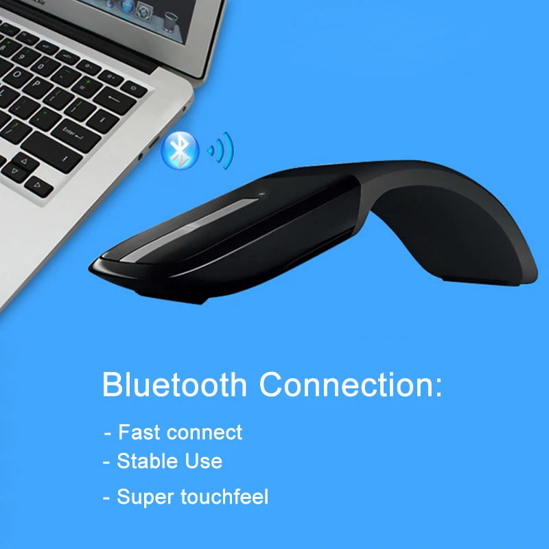 50pcs Lot Foldable Wireless For Microsoft Arc Mouse Bluetooth Touch Optic For Microsoft Surface Mouse For Mac Laptop Tablet Mice Aliexpress