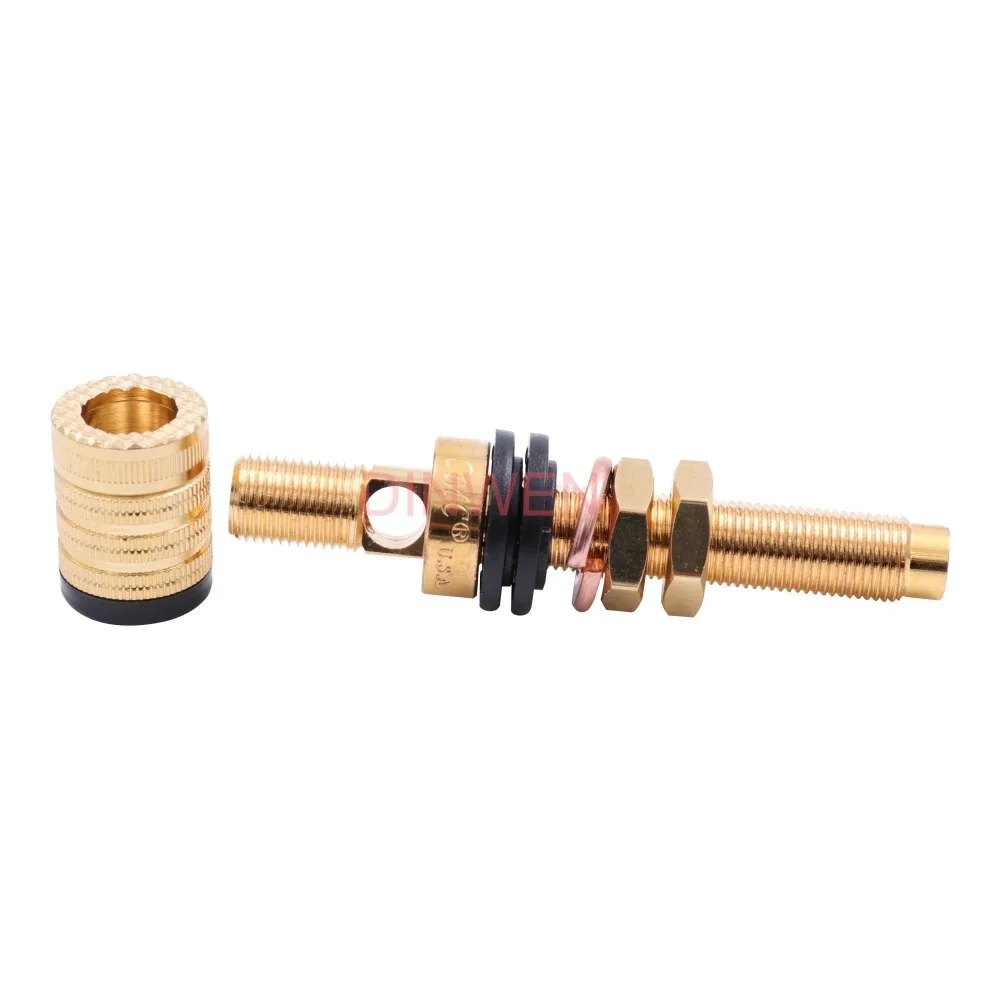 Banhado a Ouro Conector de Saída de Áudio de Alta Ofc Alto-falante Amplificador Ligação Pós Terminal Banana Tomada Fidelidade Diy Cmc 838s-g 838l-g 24 k - Image 5
