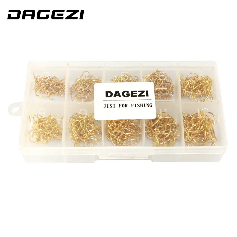 DAGEZI 500 шт./коркор. Размер #3 #12 Круглый держатель из высокоуглеродистой стали