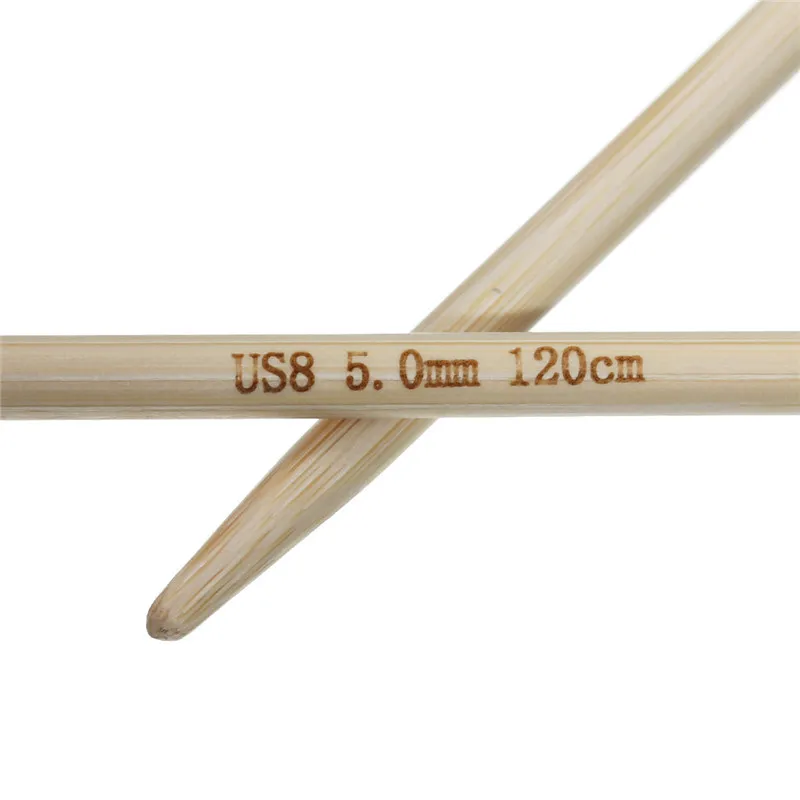 DoreenBeads бамбуковые круговые спицы Прозрачные Трубки Крючки для вязания крючком швейные инструменты Швейные аксессуары длиной 120 см, 1 пара