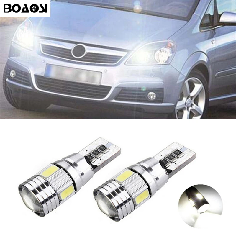 Boaosi 2x T10 W5W светодио дный габаритный фонарь маркер Лампы Canbus ОШИБОК для Opel Astra h j g Corsa Zafira Insignia Vectra b c d