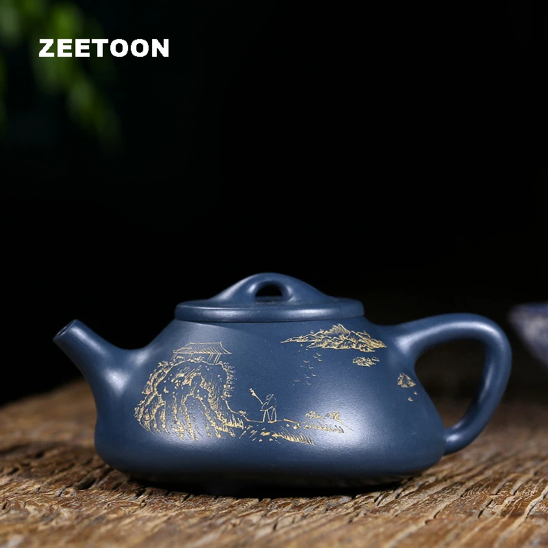 320cc Authentic Yixing Teapot Qiushui Ziye Stone Scoop Pot Chinese