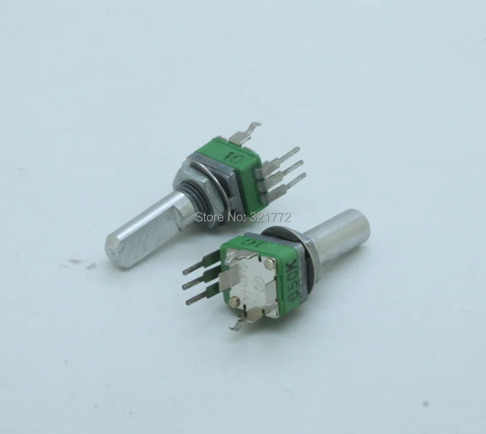 9mm Alpha B50k 50k Linear Taper Potentiometer 40 Step 20mm D Shaft With