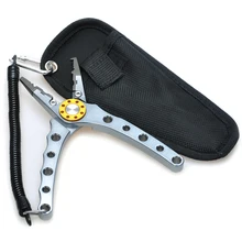 Рыболовные плоскогубцы 18 см ручка алюминиевая Серебряная Рыболовная Снасть Карп Рыболовный инструмент Alicate De Pesca многофункциональные плоскогубцы из нержавеющей стали