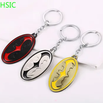 

HSIC 10pcs/lot Classic Logo Key Chains Zinc Alloy Keychains Pendant Key Rings Charm Keyrings for Boys Gift 7*3.8cm
