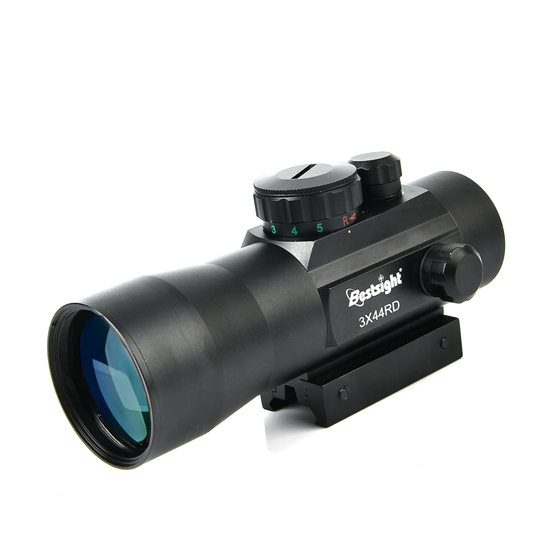 Bestsight 3x44 зеленый красный точечный прицел тактический оптика подходят 11/20 мм рельс прицелы для охоты