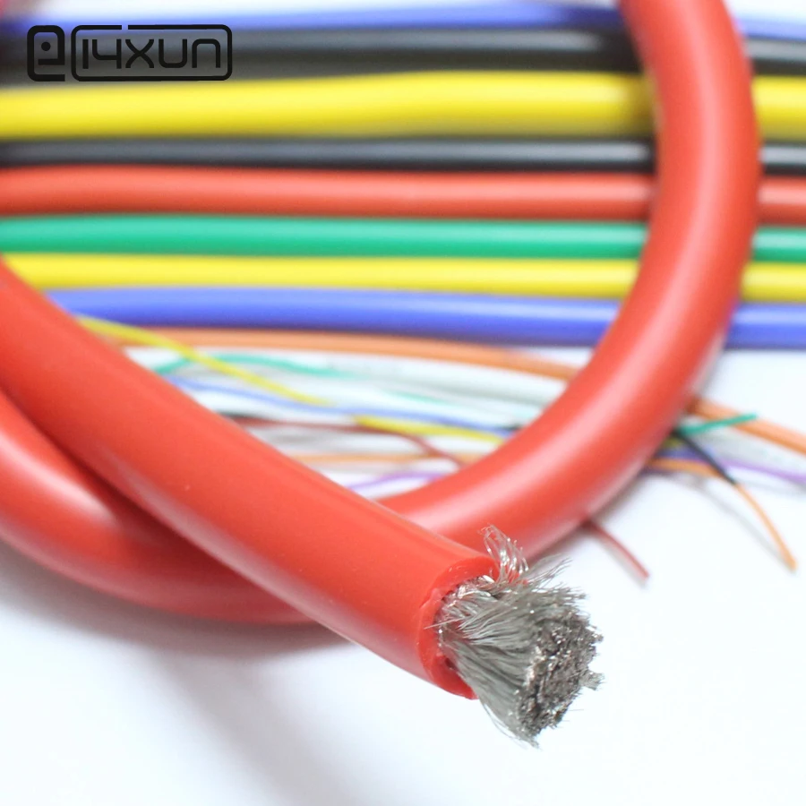 13 14 15 16 17 18 20 22 24 26 28 30AWG термостойкий провод из мягкого силикона и силикагеля