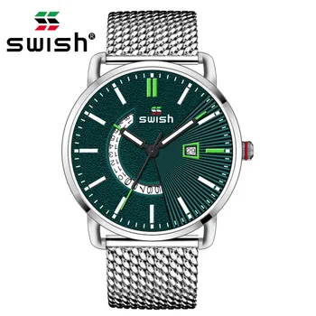 

SWISH Watch Men Relogio Masculino Stainless Quartz Wristwatch Male Fashion Watch Waterproof