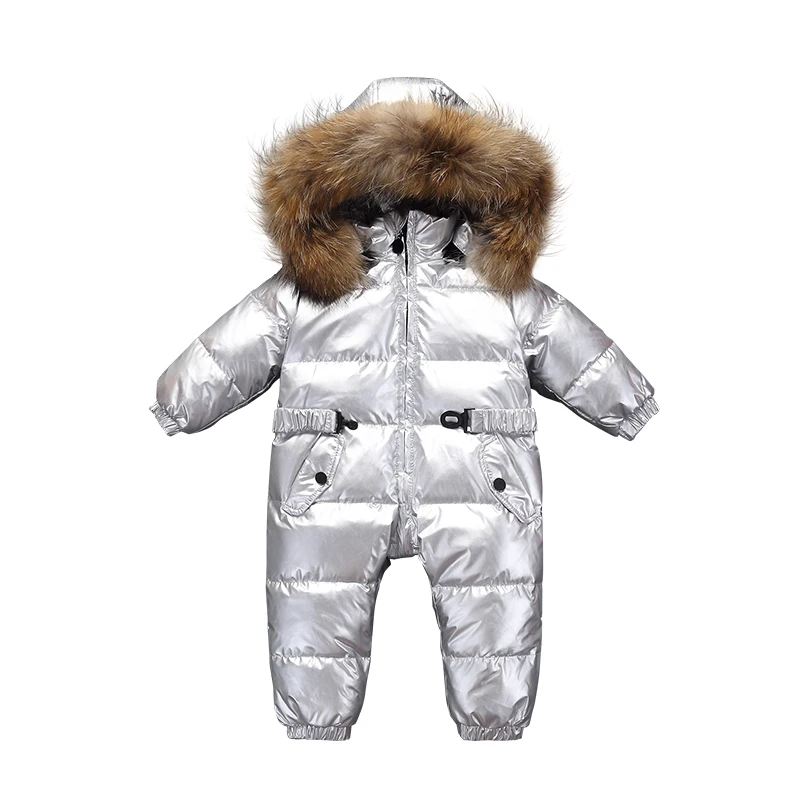 

2018 Baby Jumpsuits Romper Boys Girls Winter Overalls Baby Rompers Duck Down Jumpsuit Children Outerwear Kids Snowsuit Clothes