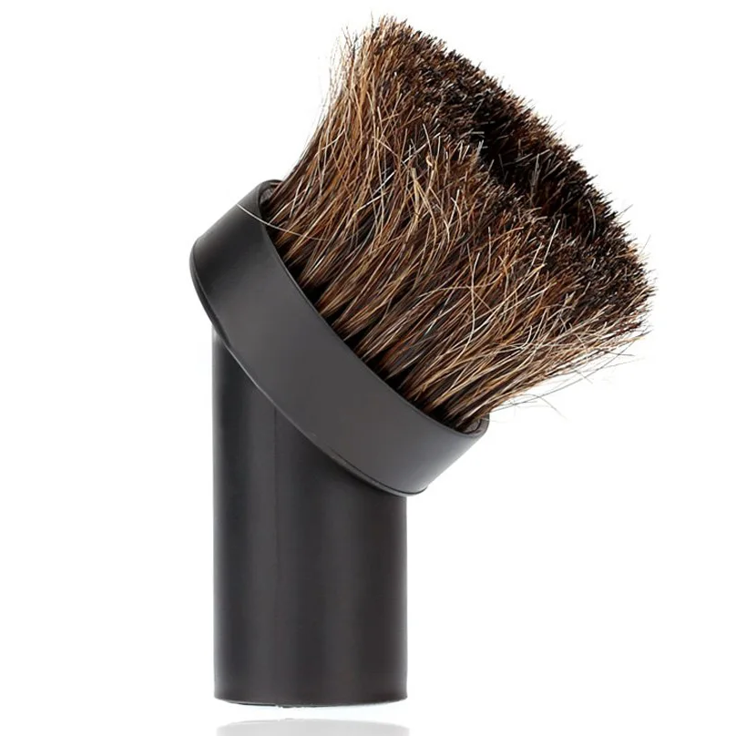 32 мм щетка для пылесоса для домашнего использования, овальная щетка для уборки конского волоса, аксессуары для пылесоса - Цвет: Black
