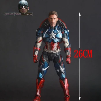 

27cm limited edition Marvel Avengers 4 Endgame Superhero Captain America PVC Action Figure Collectible Model Dolls Toy