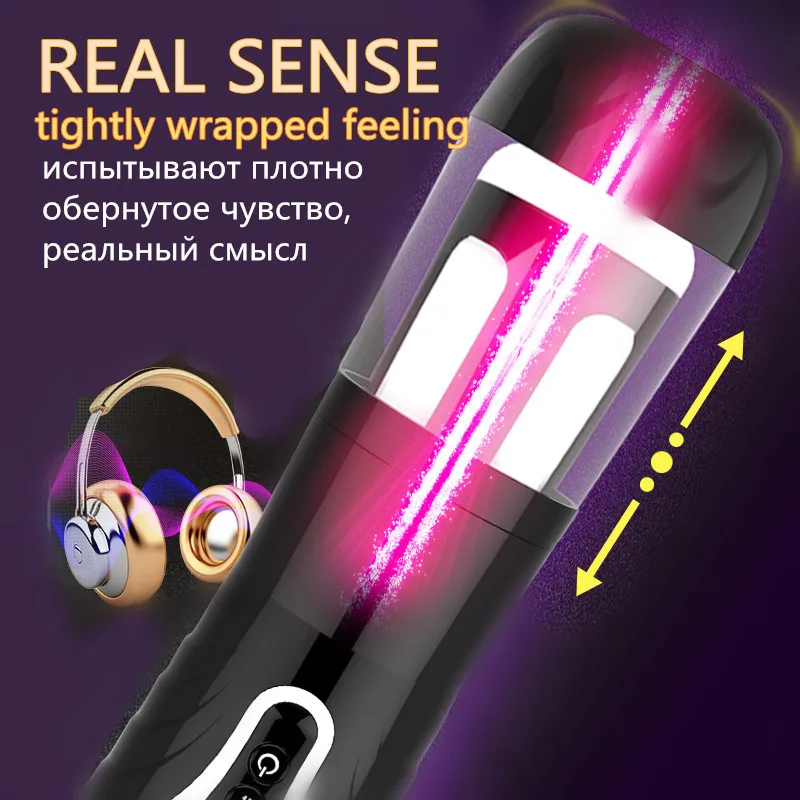 Автоматическая Мужская чашка для мастурбации Yeain Реалистичная Вагина Мощное
