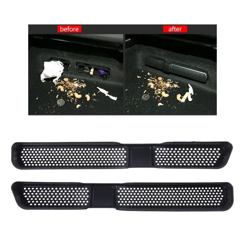 

2x Car Rear Seat Air Condition Duct Outlet Cover For Volkswagen Tiguan 16 17 Drop Ship n21