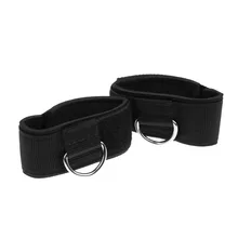 Фитнес-Оборудование лодыжки ремни с ремешком на лодыжке d-кольцо ремень защита щиколотки бандаж для тренажерного зала ноги бедра силовые упражнения ремни