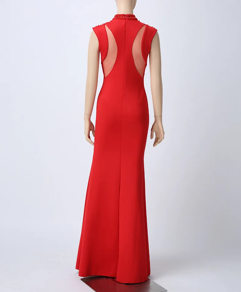 Hollow Out Diamond Banquet Party Dress Trumpet Mermaid Floor-Length Summer Dress Tunic Bodycon Sleeveless Bohemian Women Dresses (5)