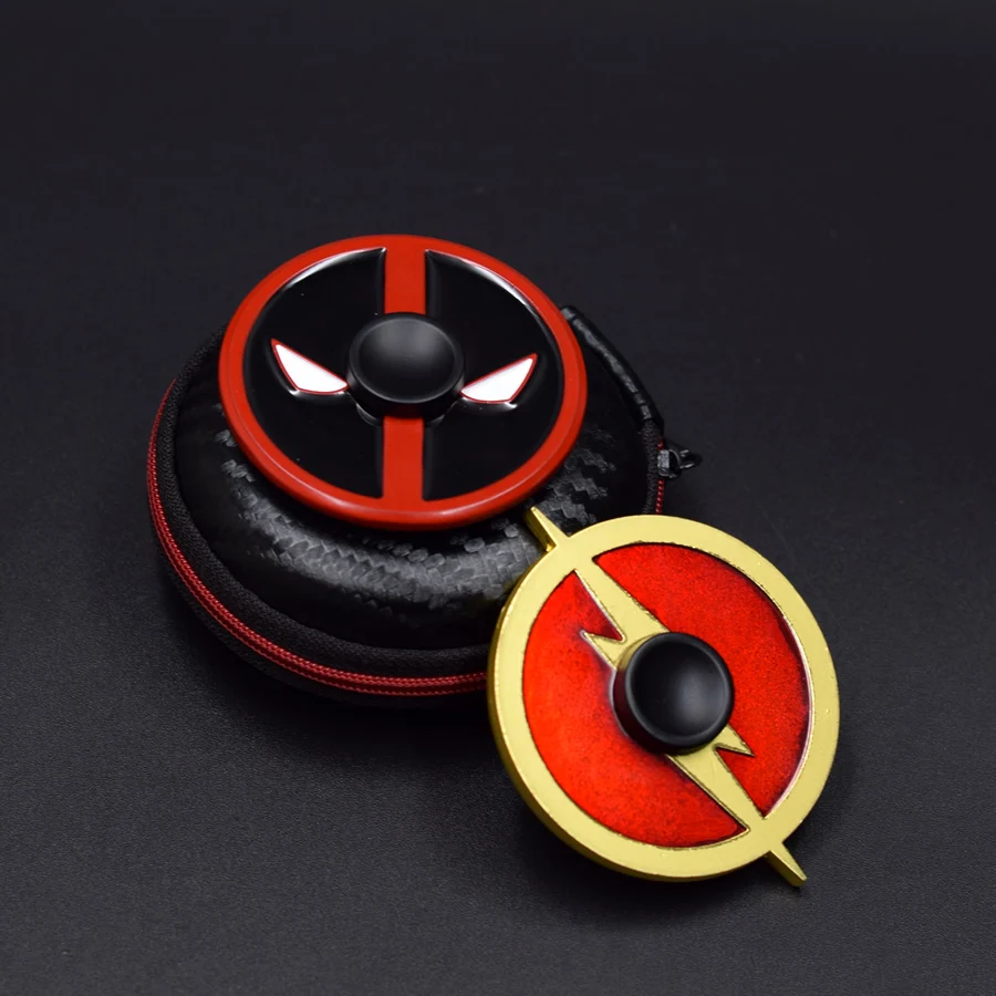 2017 Chegada Nova Deadpool The Flash Fidget spinner Rotação de Mão Giratório Para O Autismo E TDAH Tempo Longo Anti Stress Brinquedos
