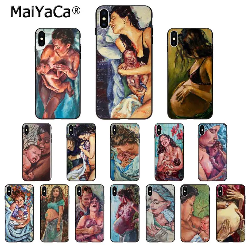 MaiYaCa/мягкие аксессуары для телефона из ТПУ беременных мам чехол iPhone 8 7 6 6S Plus X XS MAX 5