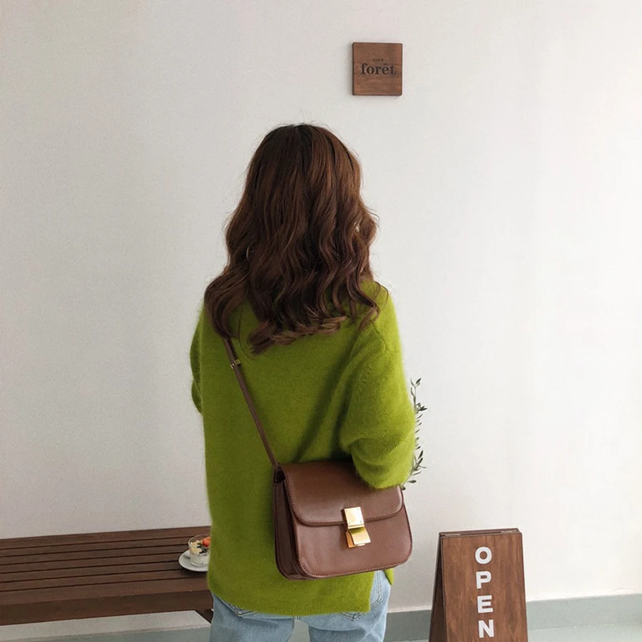  Casual PU Messenger Bags for Women Commuter Designer Shoulder Crossbody Bag Simple Small Phone Purs - 32966625735
