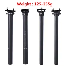2019 New Carbon Seatpost 3k Matte Road/MTB bike Carbon Fibre Seat post 27.2/31.6mm Light 125g Carbon seat tube wacako bicycle 3k ud matte carbon seatpost mtb road bike seat tube carbon seat post 27 2 30 8 31 6 350 400mm amgle 5 25