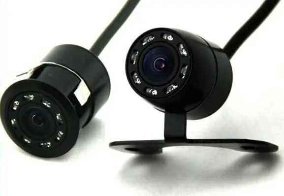  wifi car camera wireless transmitte +license plate frame LED Vehicle Backup camera with Guiding lin