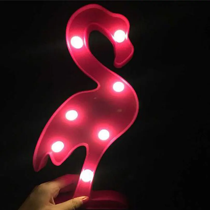 Luzes da Noite noite para o bebê cactus Power by Bateria : Flamingo Led Night Light