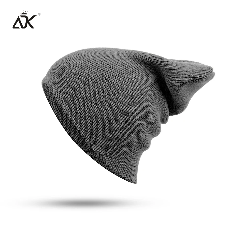 Cotton Winter Hats Outdoor Female Skullies Beanies Casual Solid Color Knitted Hat Unisex Cap For Men Hip Hop DIY Beanies