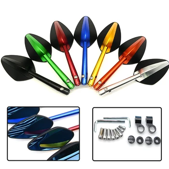 

Universal CNC Handlebar end Rearviews Mirrors Moto Motorcycle Motorbike Scooters Rearview Mirror Side View Mirrors for yamaha