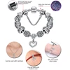 BELAWANG – Bracelet à breloques en forme de cœur pour femmes, en argent Sterling 925, de haute qualité, avec chaîne en cristal, bijoux à la mode ► Photo 3/6