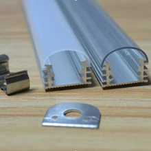 Цена светодиодная алюминиевая полоса профиль оснащен крышкой для светодиодные ленты 2 м/шт. 50 шт./лот