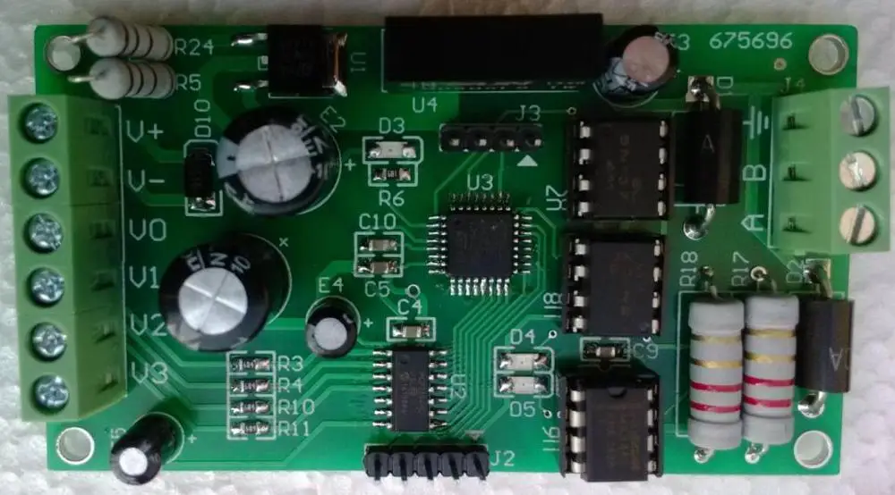 0-5 В до 485 DC напряжение сигнала модуль сбора RTU modbus протокол фотоэлектрического