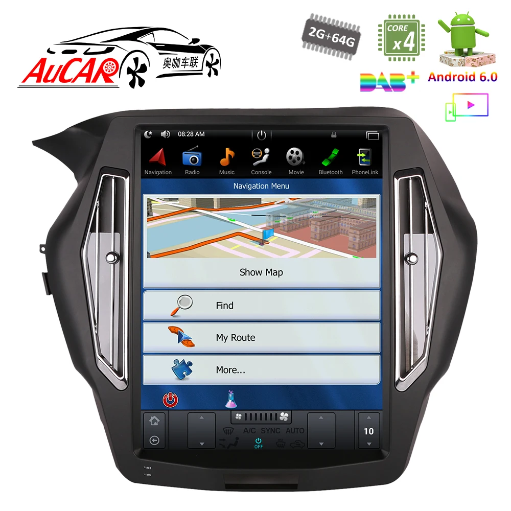 Discount Tesla Style for Honda Accord 2013 - 2017 car radio gps navigation Bluetooth Radio WIFI 4G Vertical Stereo car dvd player AUX 4