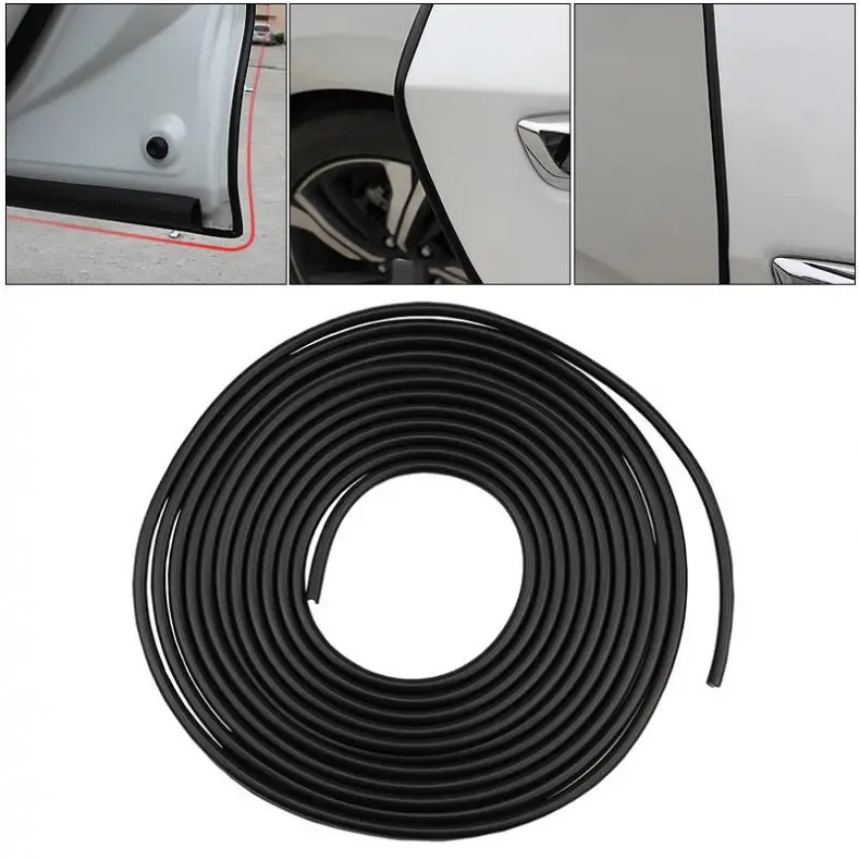

5M PVC Car Door Edge Guards Strip Anti-collision Interior Decoration Sticker Line Scratch Protector Double-sided Adhesive Strips